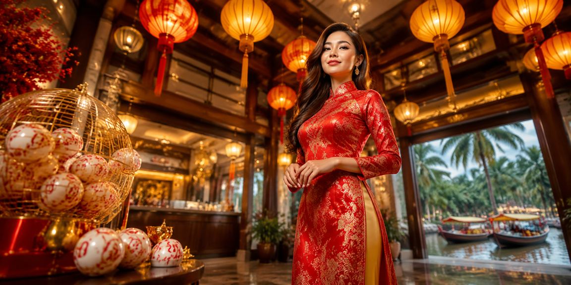 Không gian đêm Hội An với ánh đèn lồng — biểu tượng của sự tin cậy và may mắn khi chơi casino trực tuyến